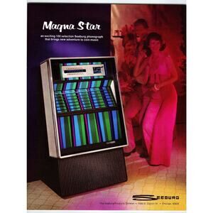 1960s Seeburg Magna Star Jukebox Sales Flyer Chicago Vintage Ephemera